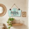 Indigifts “You Are My Happy Place” Wooden Wall Hanging for Couples - Romantic Valentine Gift (11.05×7 Inch)