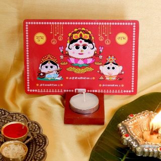 Indigifts India Laxmi Ganesh Idol Diya Puja Deepak - Lakshmi Ganesh Statue - Diwali Home Decoration Items - Diwali Showpiece, Laxmi Ganesh Showpiece