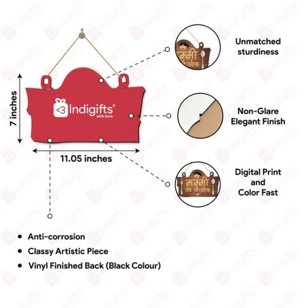 Indigifts Wall Hanging For Home Wooden Mini Wall Hanging Board Set Of 3- Wall Hanging Decorative Items| Mini Wall Hanging Décor| Garden Wall Hanging| Good Vibe Wall Hanging| Wall Decor for Living Room - Image 3