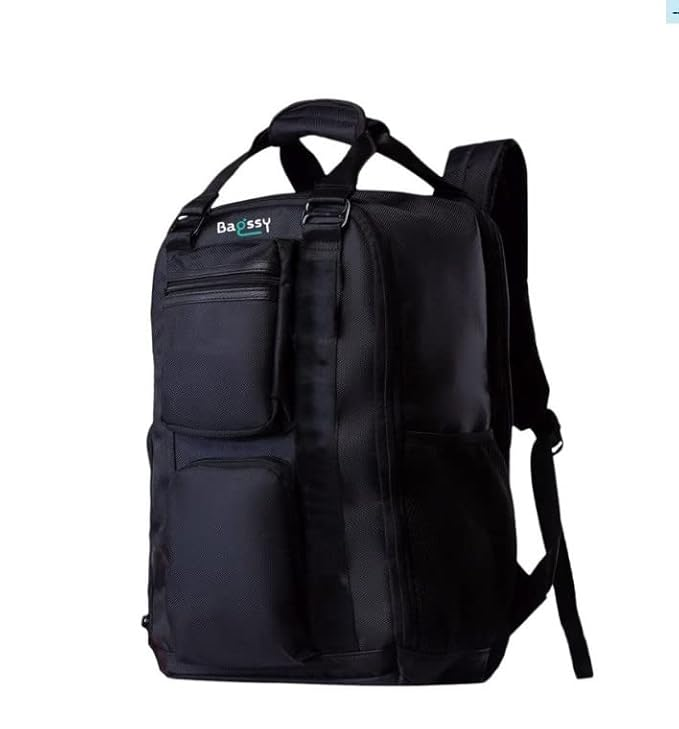 BAGSSY 28L Backpack | Stylish School, College & Travel Backpack with Laptop Compartment | Lightweight Multipurpose Daypack for Men & Women | Black - Image 2