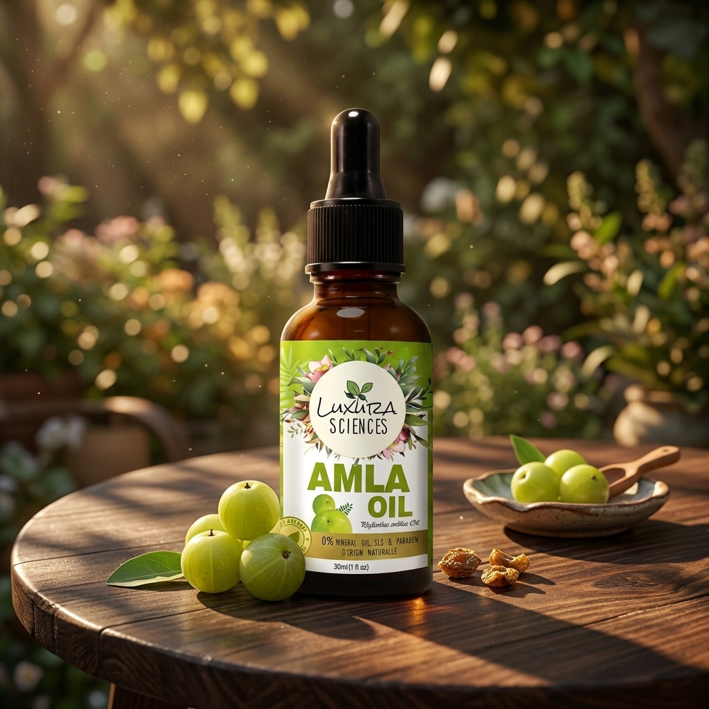 Luxura Sciences Organic Amla Oil for Hair Nourishment & Scalp Care (30 ML)