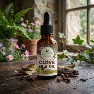 Luxura Sciences Organic Clove Oil for Teeth & Aromatherapy - Natural Undiluted Therapeutic Grade Oil (30 ML)