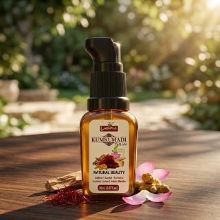 Luxura Sciences Kumkumadi Tailam with Saffron, Sandalwood, Turmeric & Lotus Extracts for Radiant Skin (20 ML)