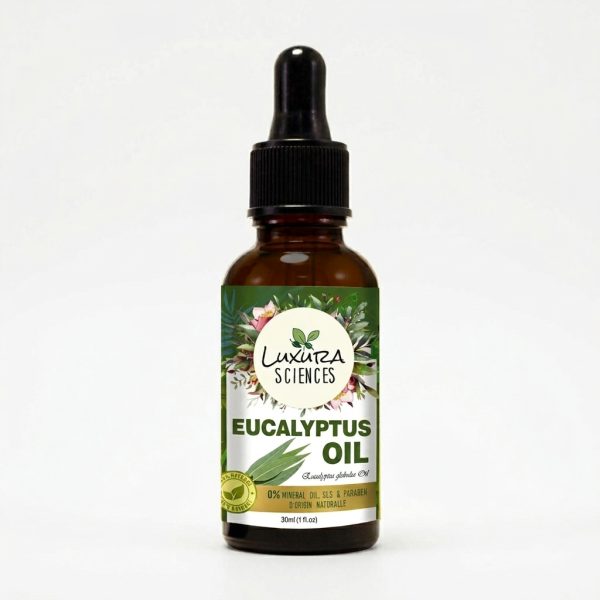 Luxura Sciences Eucalyptus Essential Oil for Aromatherapy, Skin & Scalp Care (30 ML)