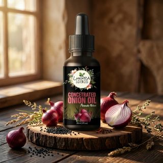 Luxura Sciences Concentrated Onion Hair Oil with Essential Oils - Nourishes, Strengthens & Adds Shine (30 ML)