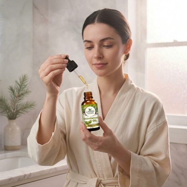 Luxura Sciences Organic Cedarwood Essential Oil – for Aromatherapy & Relaxation (30 ML)