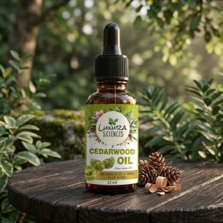 Luxura Sciences Organic Cedarwood Essential Oil – for Aromatherapy & Relaxation (30 ML)