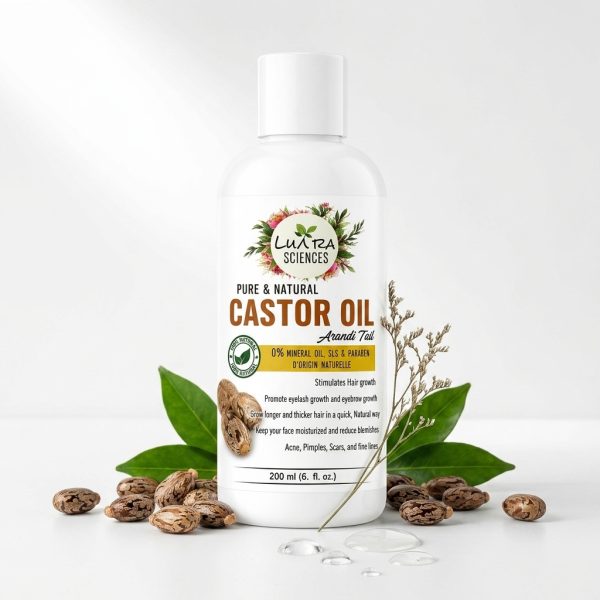 Luxura Sciences Pure Castor Oil for Hair & Scalp Care (200 ML)