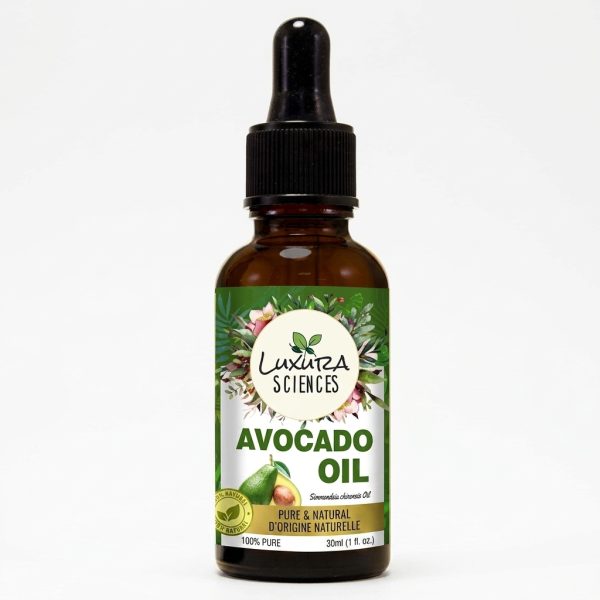 Luxura Sciences Avocado Oil for Hair Face Skin Rich in Retinol Vitamin E Cold Pressed Lightweight Hydrating Oil for Deep Nourishment Healthy Scalp Glowing Skin Moisturizing Therapy 15ML Luxura Sciences Cold Pressed Avocado Oil - Moisturizing Oil Rich in Retinol & Vitamin E (15 ML)