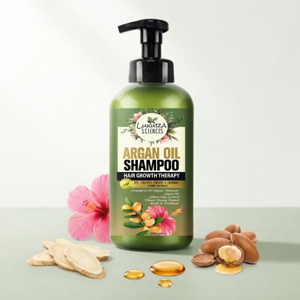 Luxura Sciences Argan Oil Shampoo - Sulfate Free Nourishing Formula (300 ML)