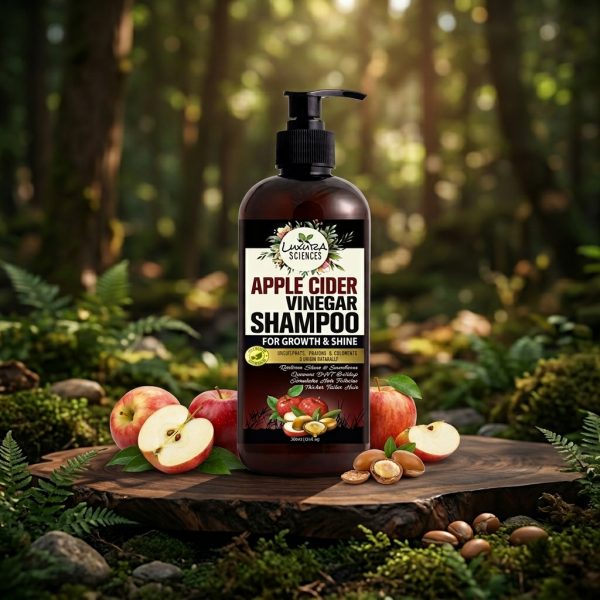 Luxura Sciences Apple Cider Vinegar Shampoo for Dry, Frizzy & Damaged Hair (300 ML)