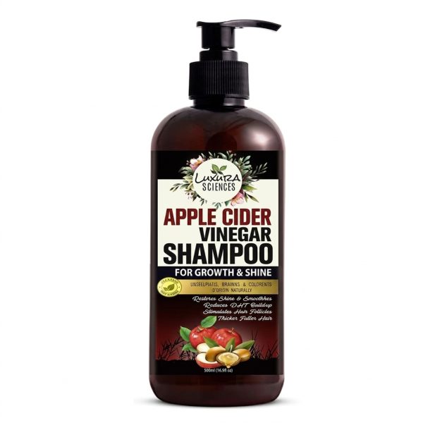 Luxura Sciences Apple Cider Vinegar Shampoo for Dry, Frizzy & Damaged Hair (300 ML)
