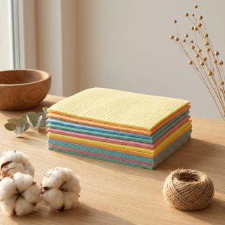 Swarg Kitchen Cleaning Sponge Wipes for Oil & Dust Cleaning - Multicolour Reusable Cleaning Cloths (Pack of 10)