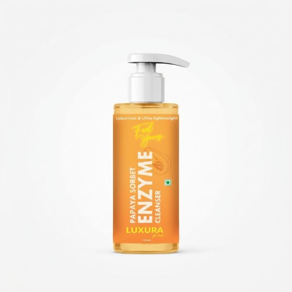 Papaya Sorbet ENZYME Cleanser/Face Wash 100ml For Luxurious Skin,Ultra Light and Refreshing Luxura Prima Papaya Sorbet Enzyme Cleanser Face Wash for Refreshed & Radiant Skin (100 ML)