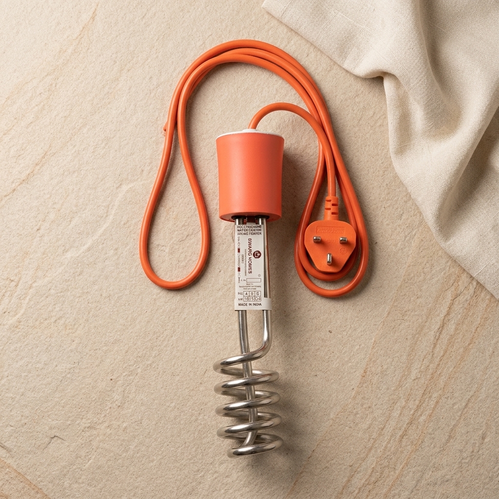 SWARG HOMES immersion water heater | Waterproof Heater | Water Heater for home | Immersion Shock Proof Rod For Home and Kitchen | Orange Color water heating rod (1500 Watts) | 1 Year warranty