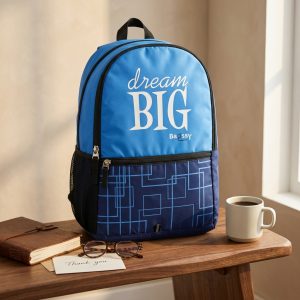 BAGSSY Sky & Navy Blue 32L Multipurpose Backpack for School & College - Water Resistant Unisex Design