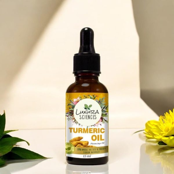 turmeric oil antiaging luxura essential 4 Luxura Sciences Turmeric Essential Oil - Natural Wellness Care (15 ML)