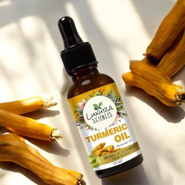 turmeric oil antiaging luxura essential Luxura Sciences Turmeric Essential Oil - Natural Wellness Care (15 ML)