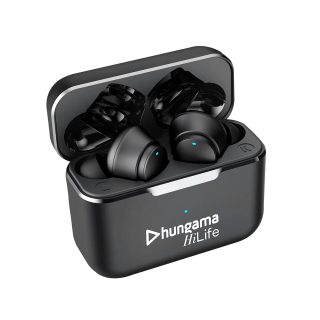 Hungama HiLife Newly Launched Bounce 301 HiLife Wireless in Earbuds with BT V5.1, Up to 60Hours Playback, IPX4 Water Resistance, with 1 Year Free Subscription of Hungama Music & Hungama Play, Black