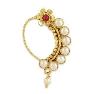 ACCESSHER Gold Plated stunning Antique Nose ring