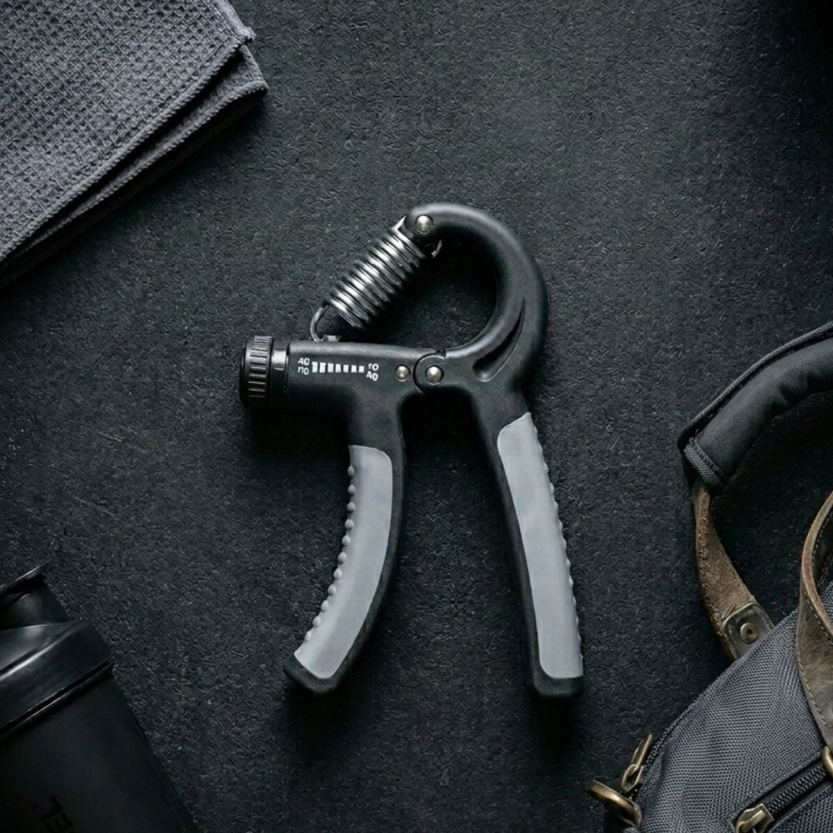 Varjish Adjustable Hand Grip Strengthener - Forearm & Finger Exercise Power Gripper (Grey) - Image 7