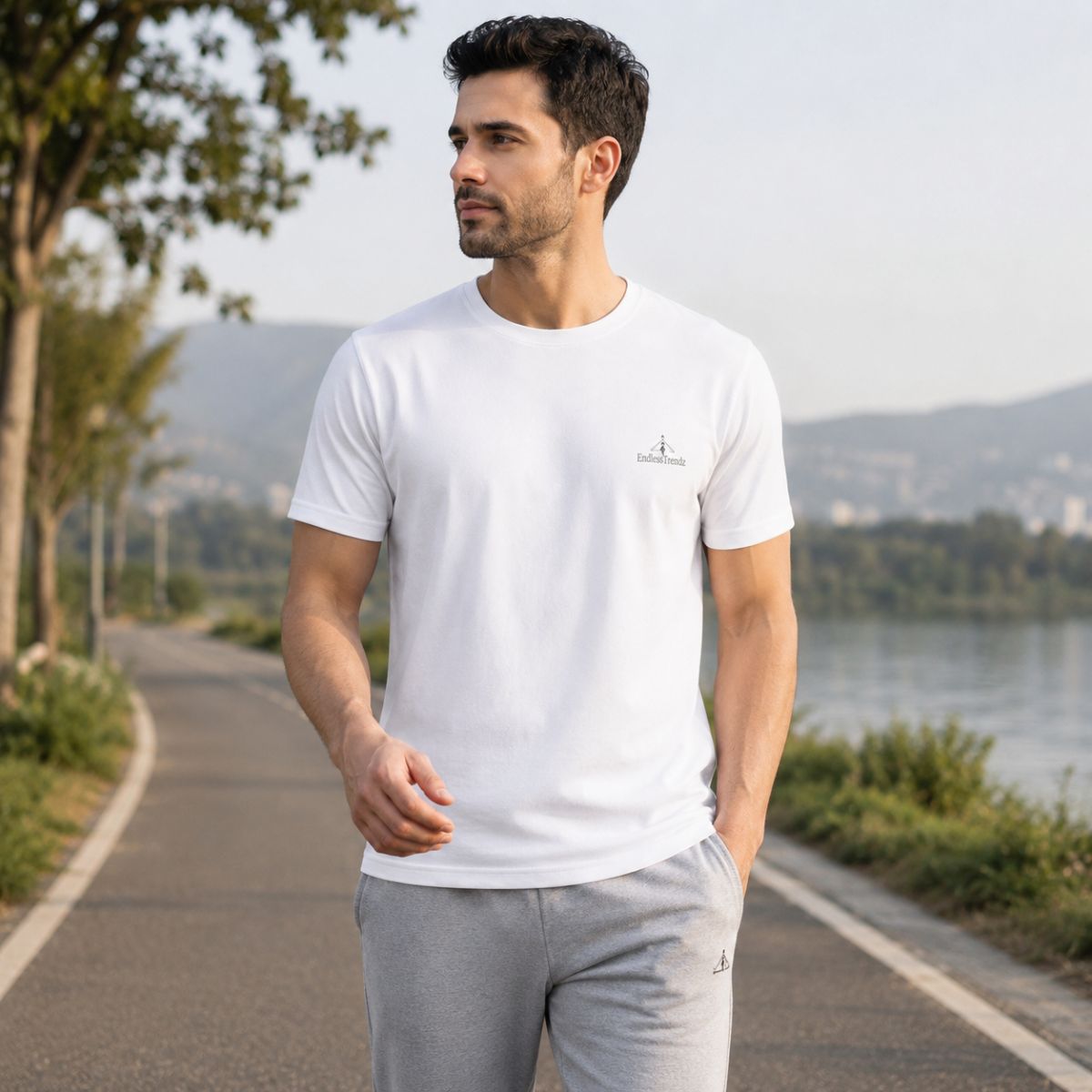 ENDLESSTRENDZ Men’s Dry Fit T-Shirt - Round Neck & Half Sleeves for Everyday Activewear