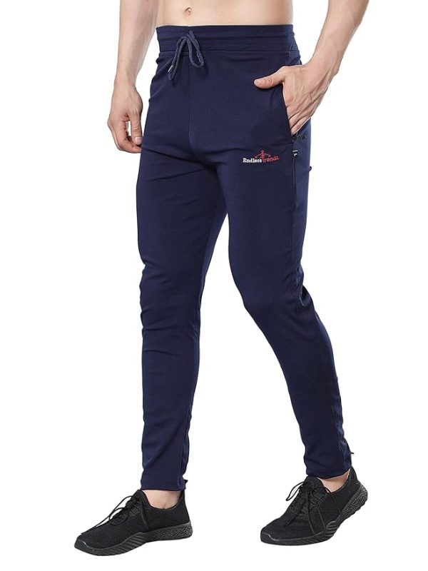 ENDLESSTRENDZ Unisex Zip Pocket Polyester Lycra Trackpant