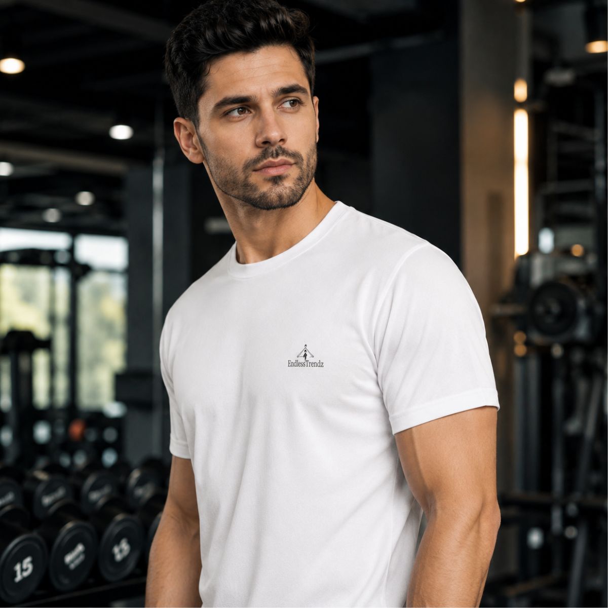 ENDLESSTRENDZ Men’s Dry Fit T-Shirt - Round Neck & Half Sleeves for Everyday Activewear - Image 2