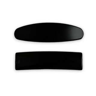 Accessher Elegant Matte Black Handcrafted Designer French Style Barrettes/Hair Accessory for Women and Girls. Casual Wear Hair Barrette Clips Set of 2.