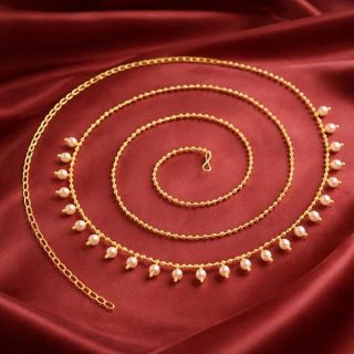 AccessHer Gold Plated Waist Chain Kamarbandh - Traditional Ethnic Jewellery Accessory