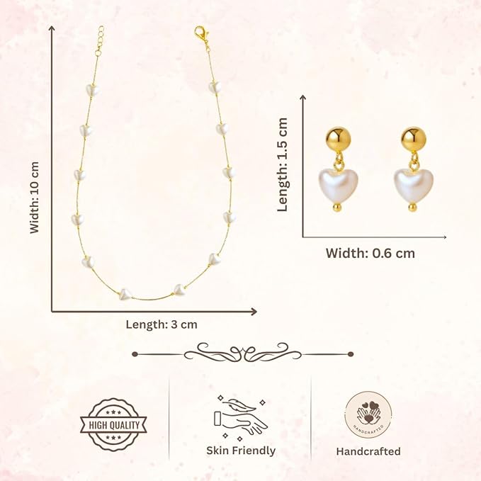 ACCESSHER Gold Tone Multicolour Multilayer Necklace Set with Drop Earrings - Aesthetic Fashion Jewellery - Image 4