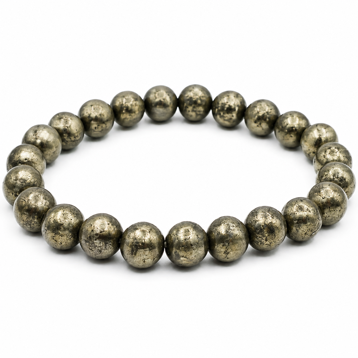 ACCESSHER Raw Pyrite Healing Crystal Bracelet with Authenticity Certificate - Handcrafted Bracelet - Image 3