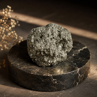 AccessHer Raw Premium Pyrite Stone - Natural Healing Crystal for Prosperity, Meditation & Home Décor