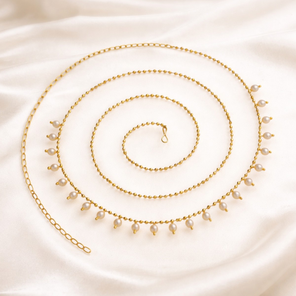 AccessHer Gold Plated Waist Chain Kamarbandh - Traditional Ethnic Jewellery Accessory - Image 3