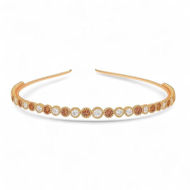 AccessHer Rhinestone Hairband Set for Women & Girls | Gold & Silver Crystal Headbands Set of 2 | Festive, Wedding & Party Hair Accessories - Image 3