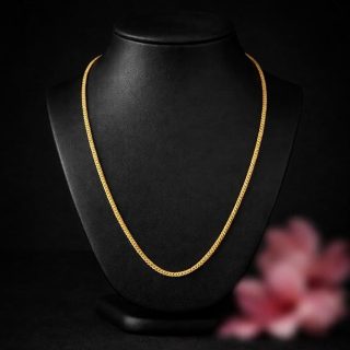 ACCESSHER Gold Plated Long Necklace Chain - Lightweight Everyday Jewellery Accessory