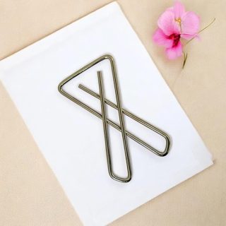 Accessher Gold Plated Stunning Metallic X Design Saree Draping Pin/Dupatta Pin/Safety Pin/Hijab Pin for Women and Girls Pack of 3 (Gold Plated Brass)