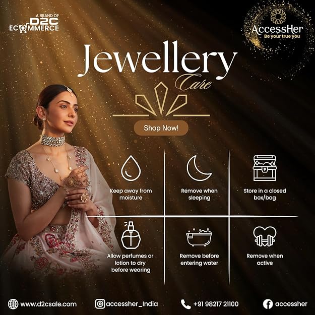 ACCESSHER Silver Plated Nose Ring Without Piercing | Non Pierced Just Press Septum Ring with Stone | Clip On Middle Nose Ring | Nosepin for Women & Girls - Image 6