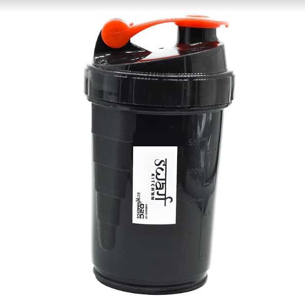 Protein Shaker | Shaker Bottle | Shakers for Protein Shake with 2 Storage Compartment | Leak Proof | Easy Clean Up | Blender protein shaker bottle for gym (500ml | Red) - Image 2