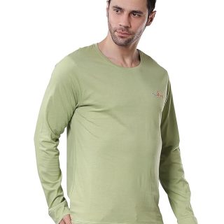 Cotton-Rich Ultra-Soft T-Shirt in Light Green