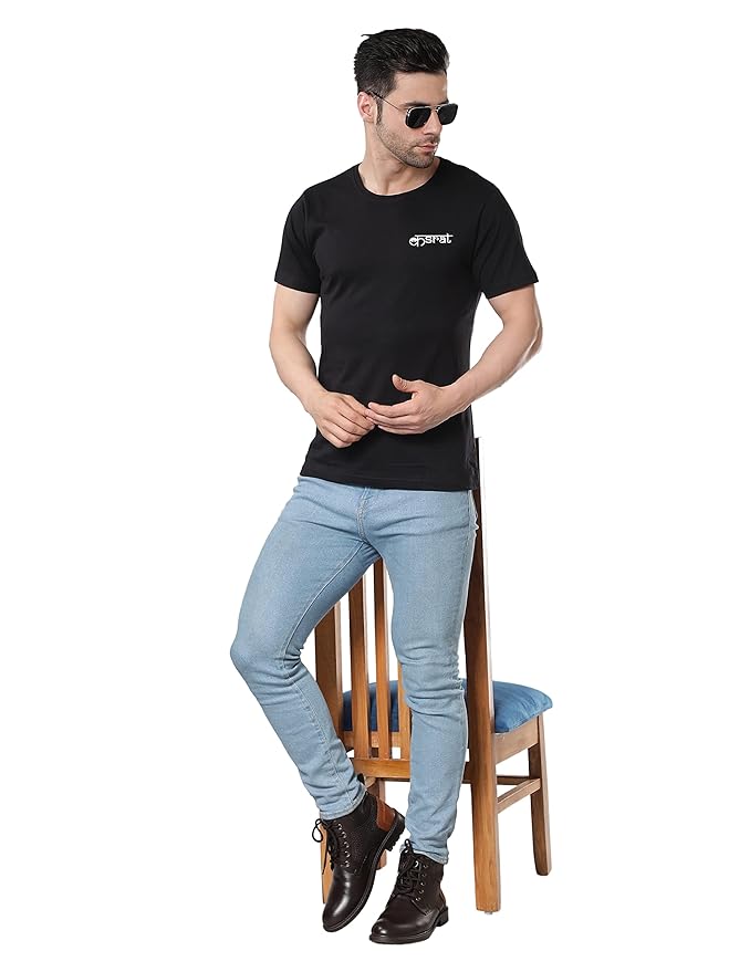 Cotton-Rich Ultra-Soft T-Shirt in Classic Black - Image 6