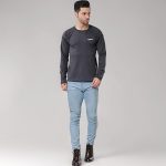 KASRAT Men's T- Shirt (Medium) Grey