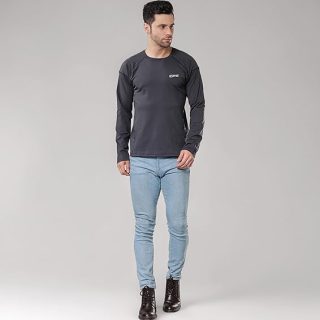 KASRAT Men's T- Shirt (Medium) Grey