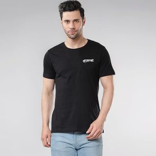 KASRAT Dry Fit T Shirt for Men | Round Neck Half Sleeves Tshirt | Quick Dry Tshirt | UPF 50+ Athletic Cricket | Running | Gym | Track | Sports Jersey [ Colors - Black| Size- S ]