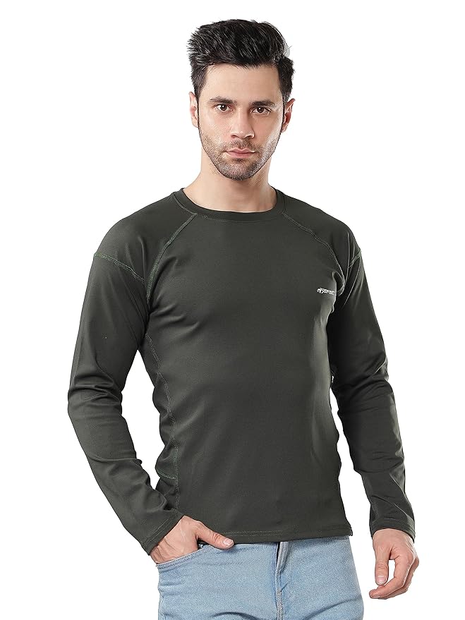 KASRAT T Shirt Dryfit Round Neck (X-Large, Olive) - Image 2
