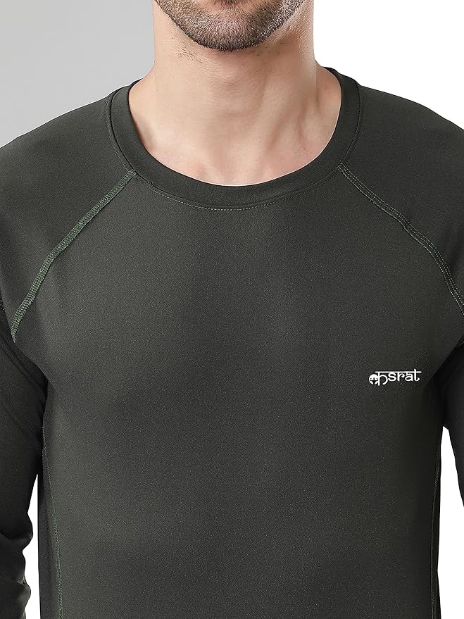KASRAT T Shirt Dryfit Round Neck (X-Large, Olive) - Image 3