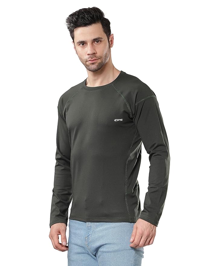 KASRAT T Shirt Dryfit Round Neck (X-Large, Olive) - Image 4