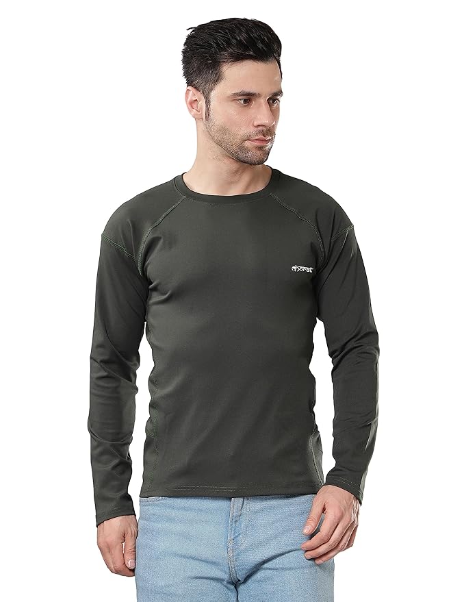 KASRAT T Shirt Dryfit Round Neck (X-Large, Olive) - Image 6