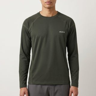 KASRAT Men’s Dry Fit T-Shirt with Round Neck - Lightweight Sports & Training Wear (Olive, XL)