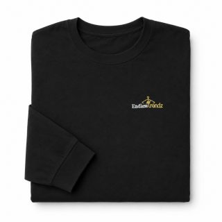 ENDLESSTRENDZ Men's Cotton Rich Ultra Soft T-Shirt with Round Neck - Regular Fit Casual Wear (Black)